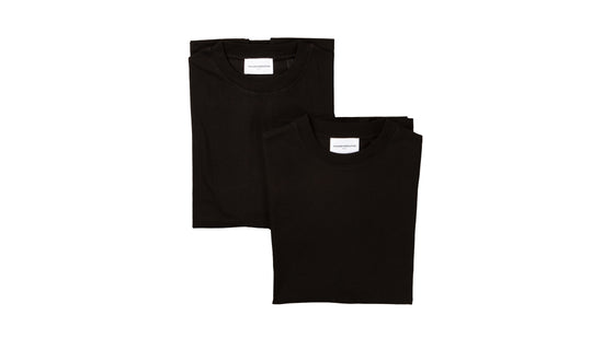 Box Fit T-shirt in Black (2-pack)