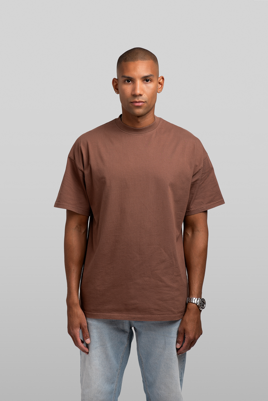 Box Fit T-shirt in Vintage Brown