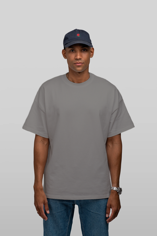 Box Fit T-shirt in Vulkan Grey